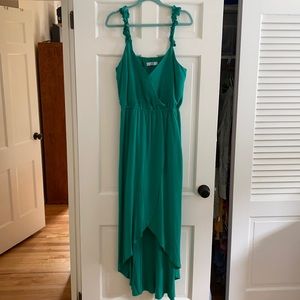 Jack by BB Dakota ruffle and cut midi dress